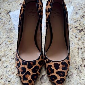 INC International Concepts Leopard Print Heels